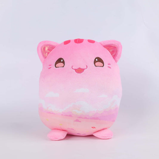 20CM / 8 inch Pink Kitten Oval Plush Doll Mysterious Animal Plush Toy