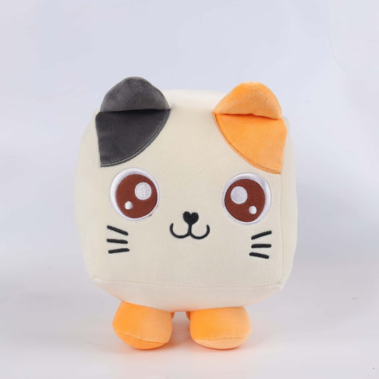 Cube Animal Plushie 2 Adorable Kitty Cat Cow Animal Cube Plushie Toy