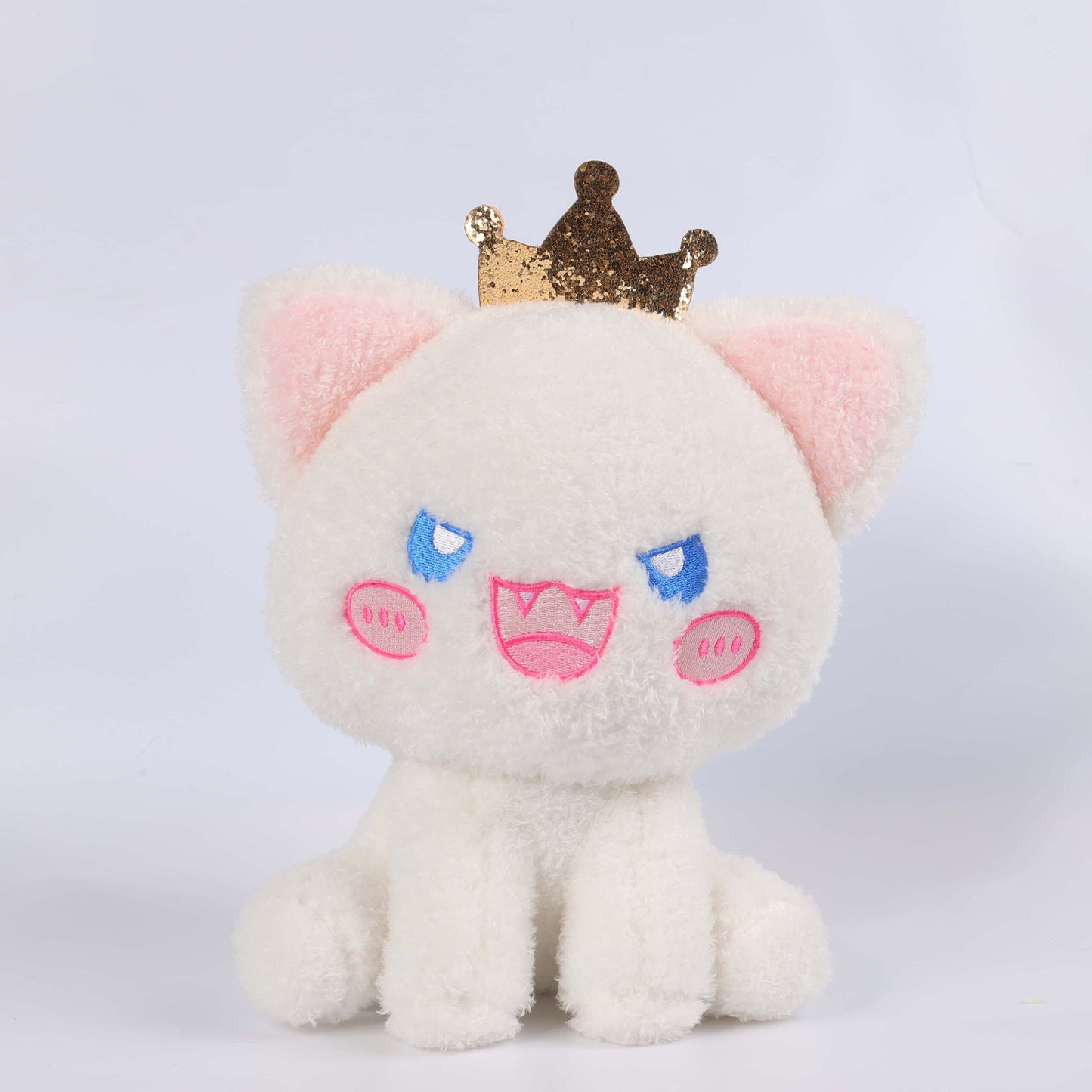 「Debut Sale」22CM / 9 inch Crown Plushie Series 1 Cute Crown Animal Cat Newt Toy With Emoji  （Pre-order） - Aixini Toys