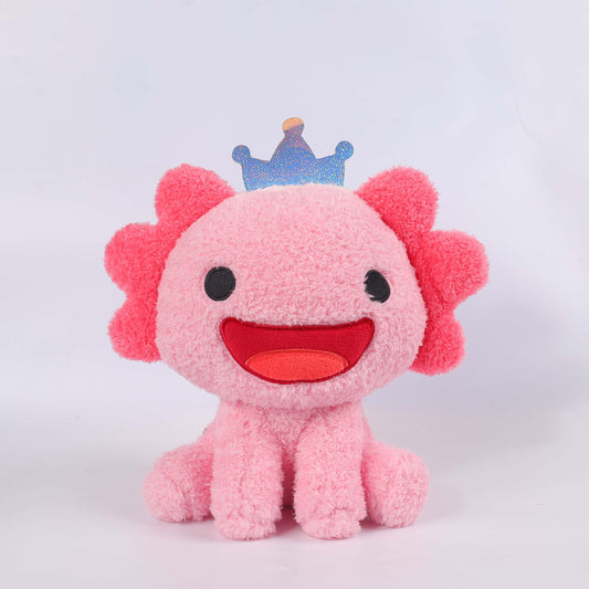 「Debut Sale」22CM / 9 inch Crown Plushie Series 1 Cute Crown Animal Cat Newt Toy With Emoji  （Pre-order） - Aixini Toys