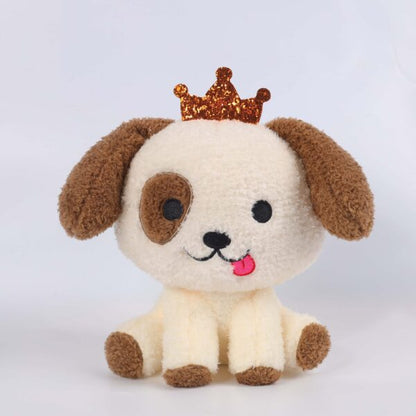 「Debut Sale」22CM / 9 inch Crown Plushie Series 2 Cute Soft Crown Animal Dog Panda Plushie Toy Sofa Decor（Pre-order） - Aixini Toys
