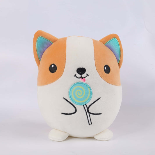 Cute Insect & Dog Animal Plushie Flower Bee With Wings And Candy Corgi Dog Toys