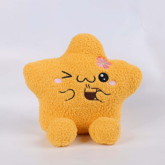 Yellow little star plush doll