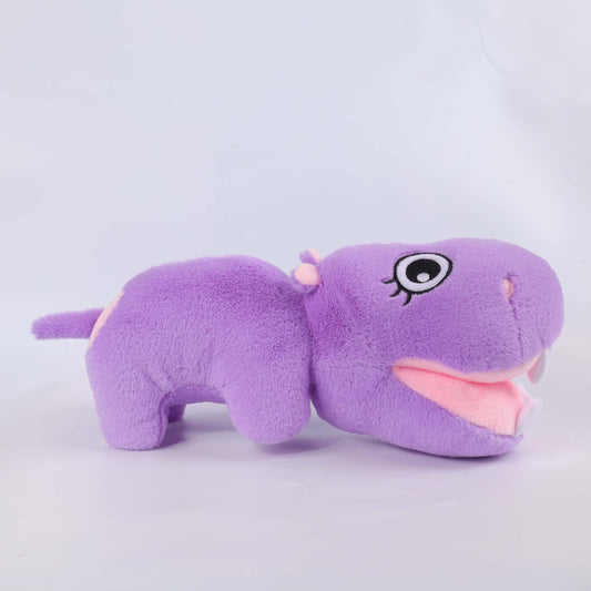 Purple little hippopotamus plush doll