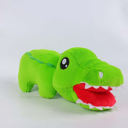 Green small crocodile plush doll