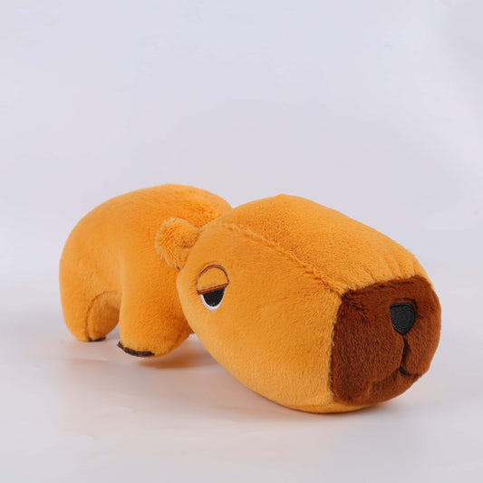 Brown little capybara plush doll