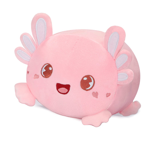 Cute Pink Axolotl Plush Pillow Glow-in-the-Dark Salamander Axolotl Stuffed Animal, Soft Kawaii Plush Plush Soft Pillow Toy, Gift for Kids to Sleep in