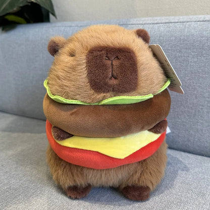 Cute Family Hamburger Capybara Plushies Squishy Pillow Toy - Aixini Toys