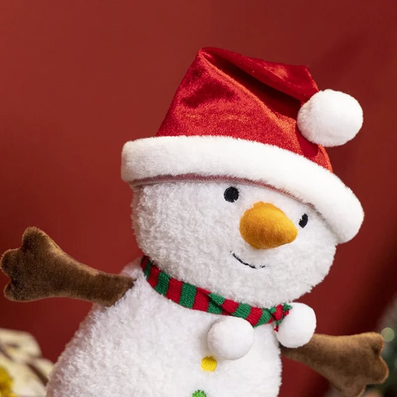 Aixini Christmas Plush Toys Snow Man Gingerbread Man Plushies Decor