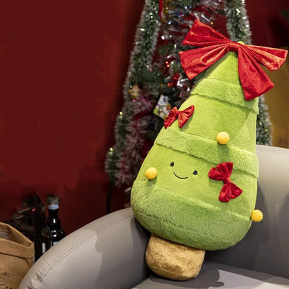 Aixini Friendly Christmas Plush Toys Green Christmas Tree Plushies Decor