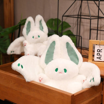 Aixini White Cute Fluffy Bat Rabbit Squishy Toys