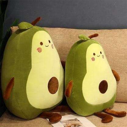 Aixini Cute Cartoon Plush Avocado Kawaii Food Shaped Fruit Pillow