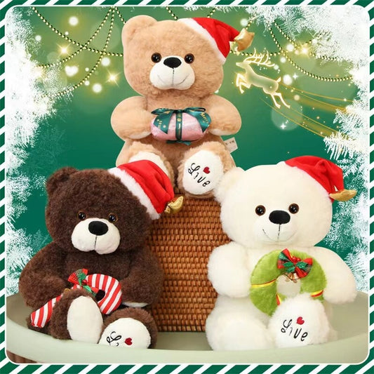 Aixini Cute Christmas Plush Toys Christmas Teddy Bears Doll 40cm