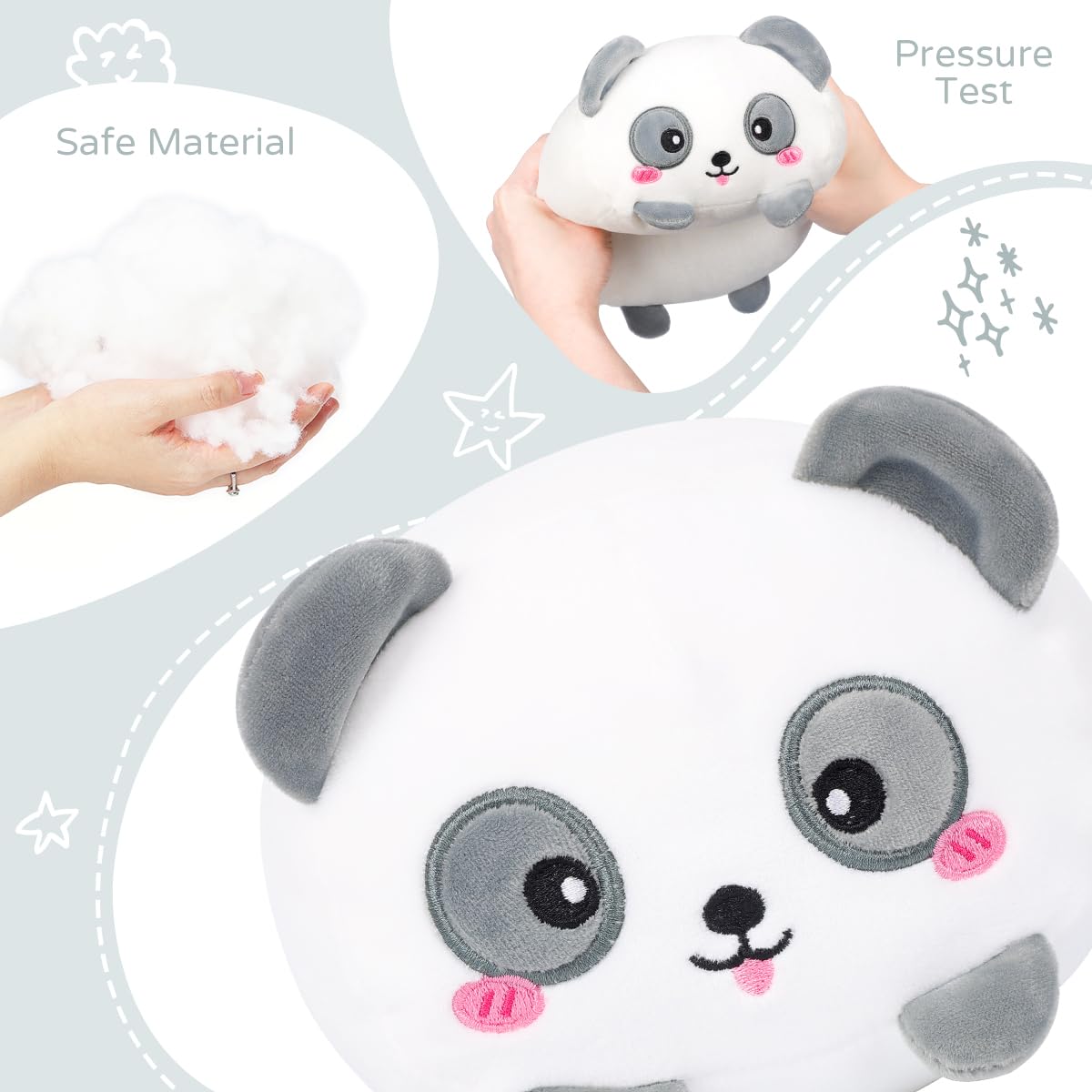 Aixini Cute Panda Stuffed Animals Soft Plush Pillow Toy