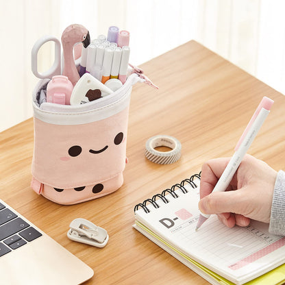 Aixini Standing Pencil Case Cute Telescopic Pen Holder For Back To School Gifts
