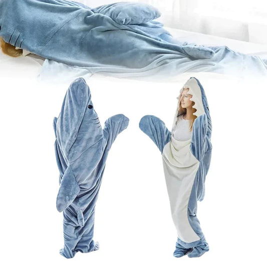 Aixini Cute Adult Sharkie Onesie Pajama Blanket