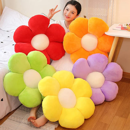 Aixini Flower Plush Throw Pillows, Flower Floor Pillow Seating Cushion Toy