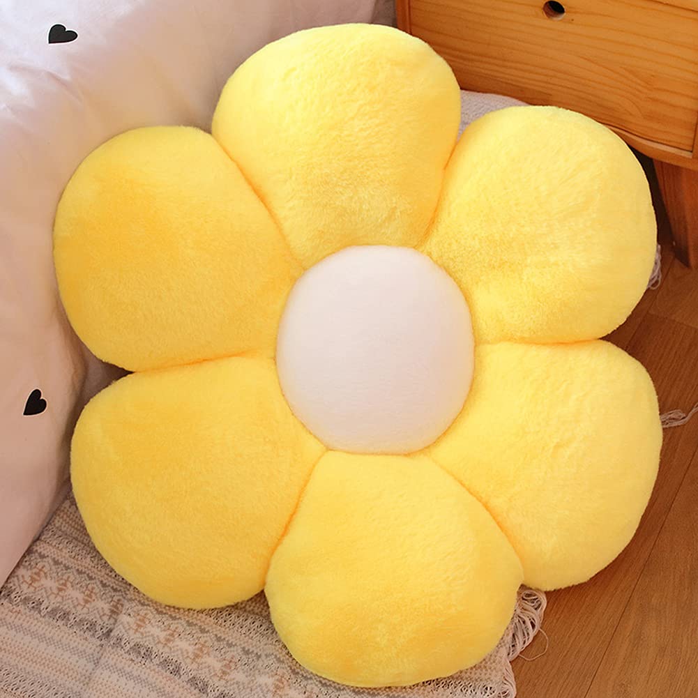 Aixini Flower Plush Throw Pillows, Flower Floor Pillow Seating Cushion Toy