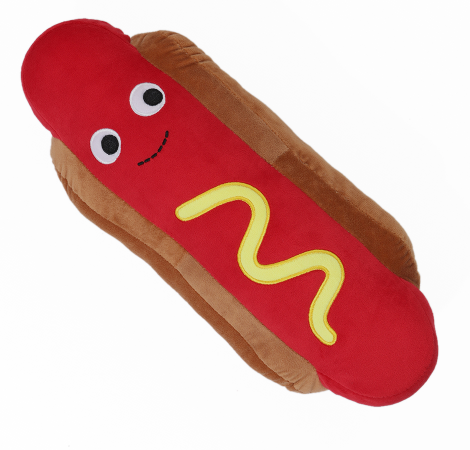 45 CM / 18 inch Red hot dog plush pillow