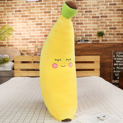 Aixini Plush Banana Pillows Stuffed Fruit Super Soft Toys