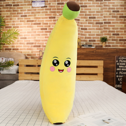 Aixini Plush Banana Pillows Stuffed Fruit Super Soft Toys