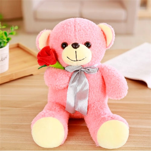 10'' Aixini Cute Small Rose Bear Plushies