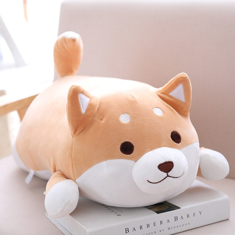 Aixini Floppy Lying Shiba Inu Plush Pillow Stuffed Animal Puppy Dog Plush Toy