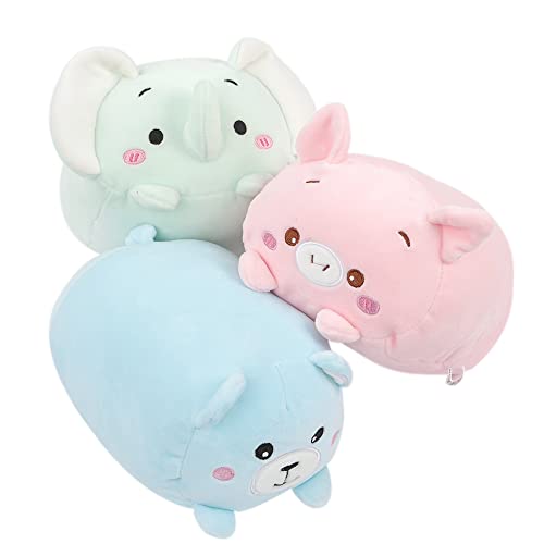 Aixini Cute Plush Toys Set 3Pcs Stuffed Animals with Panda Pig and Cat