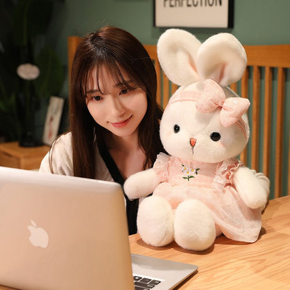 Aixini Kawaii Plush Bunny Toys Cute Rabbit with Skirt Appease Dolls