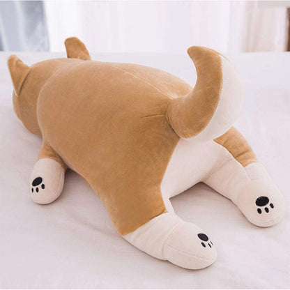 Aixini Cute Lying Shiba Inu Stuffed Animal Dog Plush Pillow