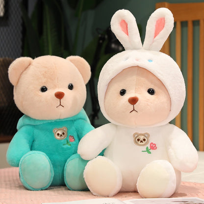 Aixini Cute Bear with Removable Hoodie Plush Toys